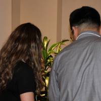 Two people observing